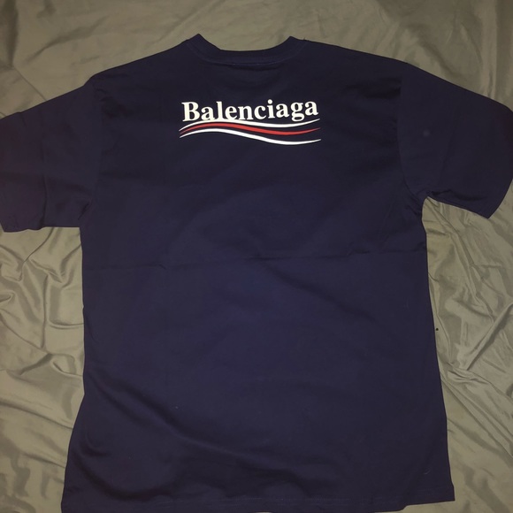 Balenciaga Blue Campaign T-Shirt - Picture 2 of 4